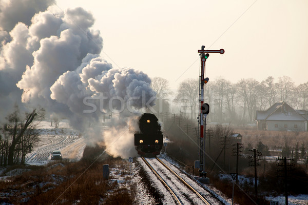 Old retro steam train Stock photo © remik44992