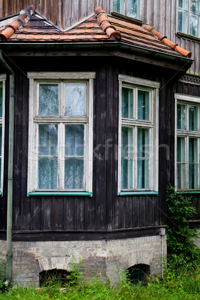 Antigua casa edad edificio pueblo pared Foto stock © remik44992