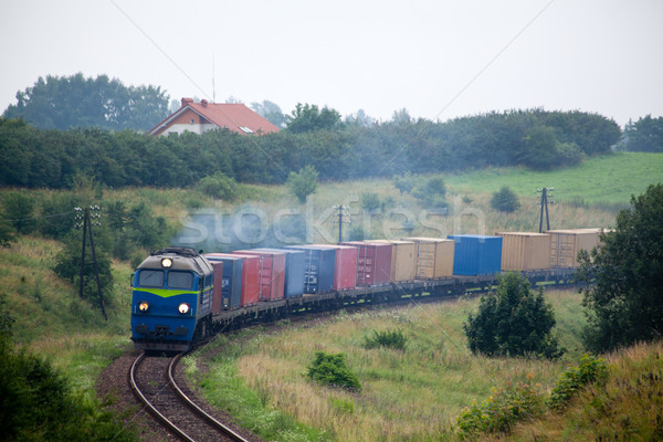 Landscape with the train Stock photo © remik44992