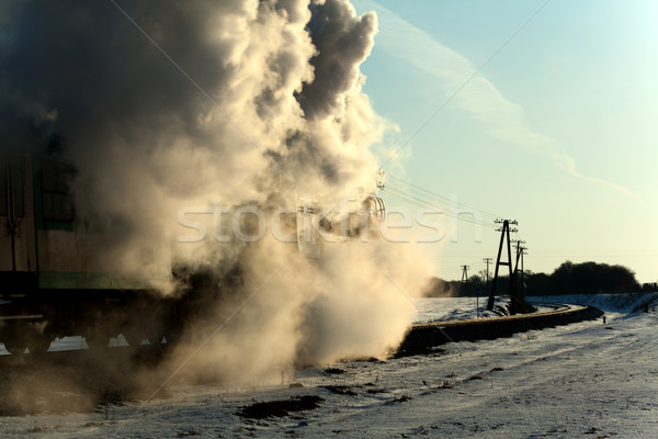 Old retro steam train Stock photo © remik44992