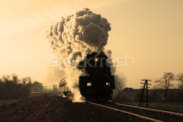 Old retro steam train Stock photo © remik44992