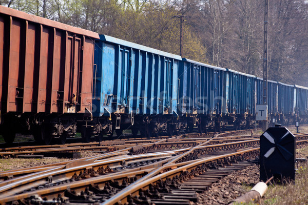 Stok fotoğraf: Taşımacılık · tren · iş · araba · siyah · teslim