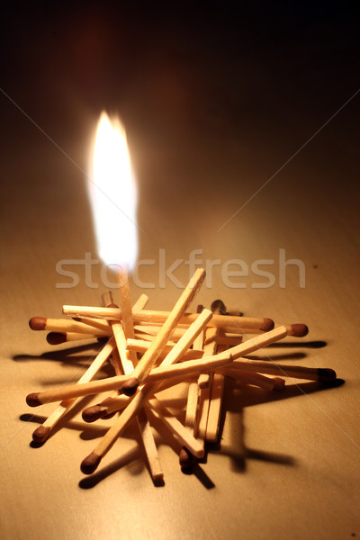 Ardor partido grupo partidos uno fuego Foto stock © remik44992