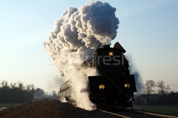 Old retro steam train Stock photo © remik44992