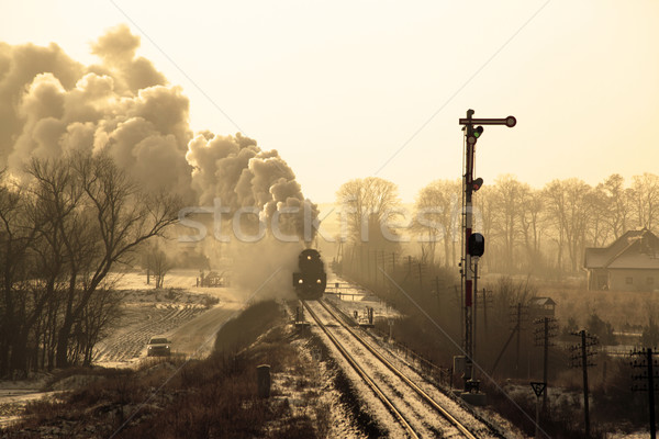 Old retro steam train Stock photo © remik44992