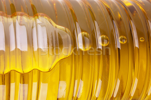 Botella aceite de girasol burbujas alimentos sol girasol Foto stock © restyler