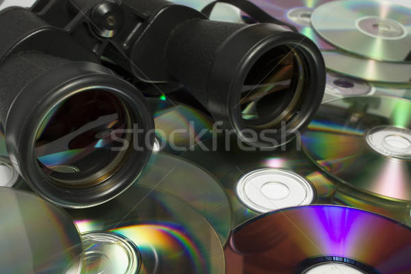 field-glass on CD Stock photo © restyler