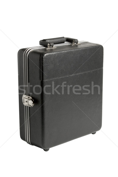 Bavul siyah yalıtılmış beyaz iş ofis Stok fotoğraf © restyler