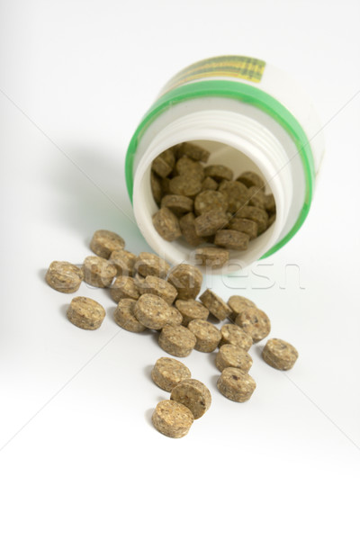 grassy tablets with a jar  Stock photo © restyler