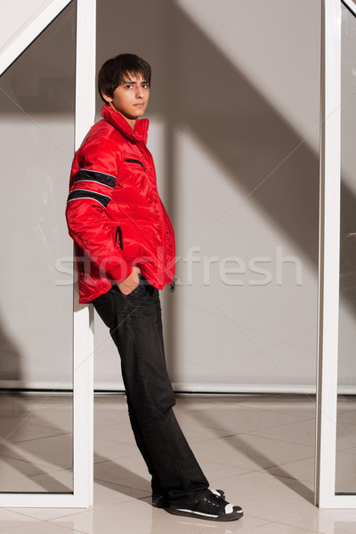 Giovane abbigliamento ritratto bello sedici anni giovani Foto d'archivio © restyler