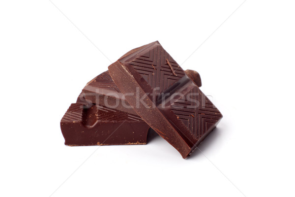Heap of chocolate fragments Stock photo © restyler