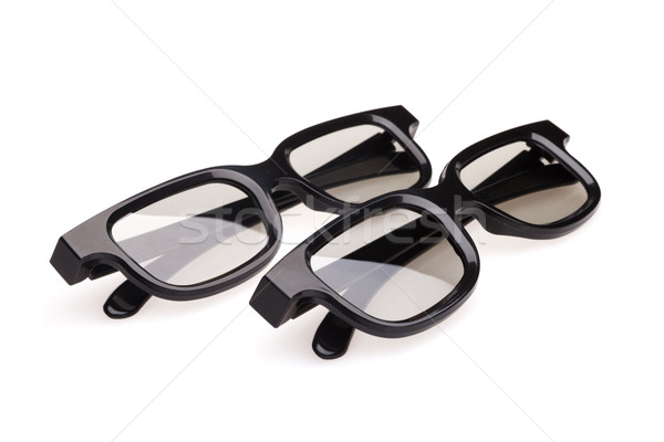 Gözlük çift polarize gözlük görmek 3D Stok fotoğraf © restyler
