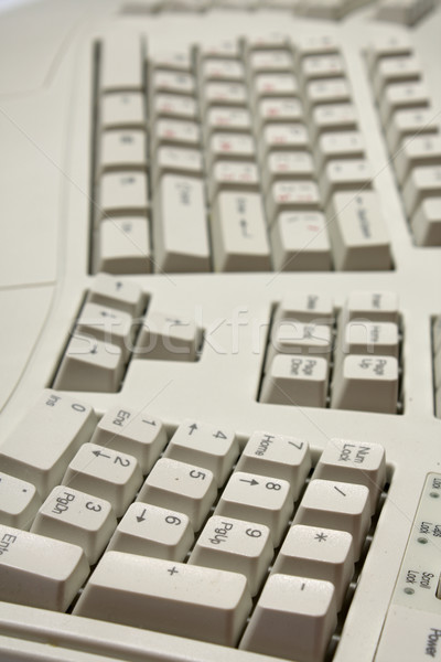 part of ergonomic computer keyboard Stock photo © restyler