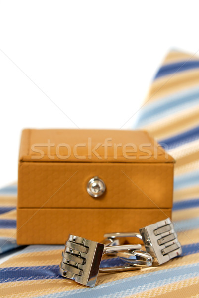Tie, belt and cufflinks Stock photo © restyler