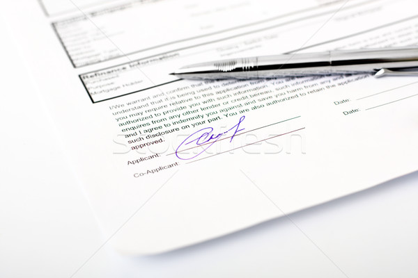mortgage application Stock photo © restyler