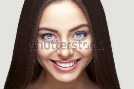 Woman smile. Teeth whitening. Dental care.  Stock photo © restyler