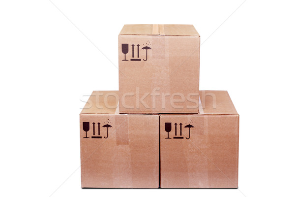 Carboard Boxes Stock photo © restyler