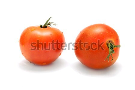 Tomates branco gotas água comida natureza Foto stock © restyler