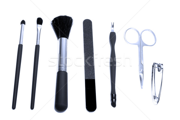Make-up manicure conjunto isolado branco trabalhar Foto stock © restyler