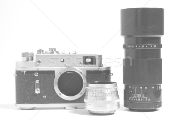 Old Camera and Objective Stock photo © restyler