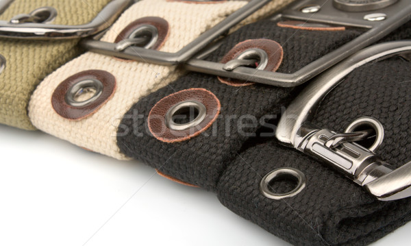Hebilla cinturón resumen grupo negro blanco Foto stock © restyler