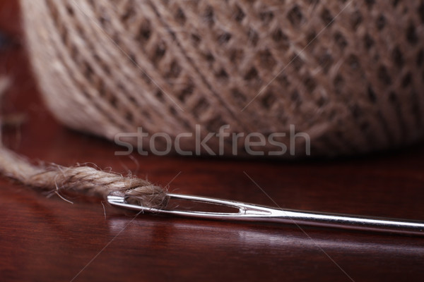 Clew of Twine and Needle Stock photo © restyler