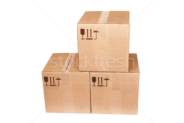 Carboard Boxes Stock photo © restyler