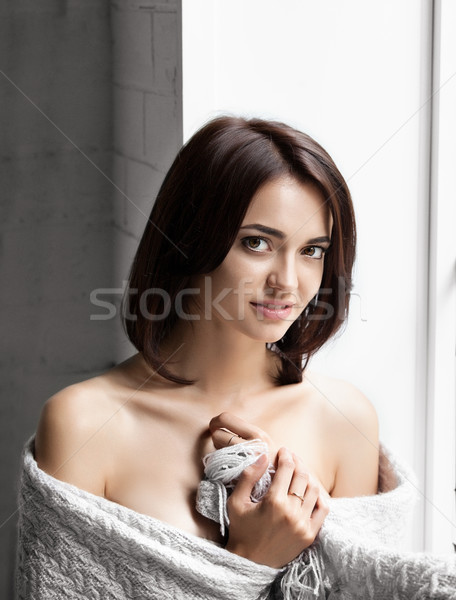 Portrait of a young beautiful girl Stock photo © restyler