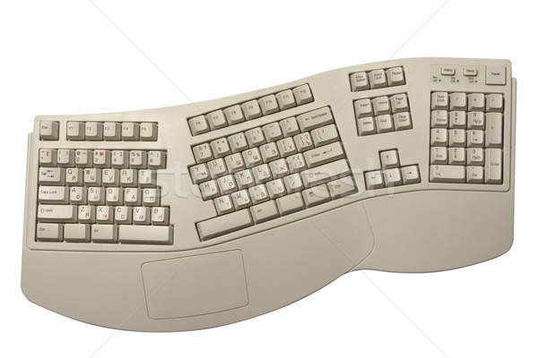 ergonomic computer keyboard Stock photo © restyler