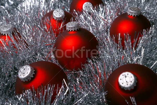 red christmas baubles Stock photo © restyler