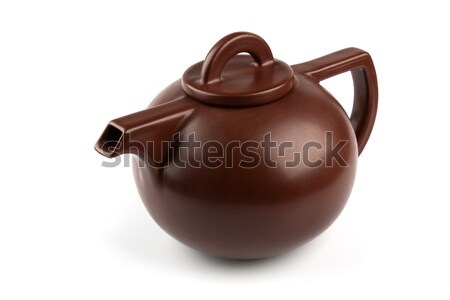 brown ceramic teapot Stock photo © restyler