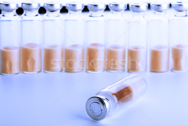 Test bakteria stoją obok niebieski Zdjęcia stock © restyler