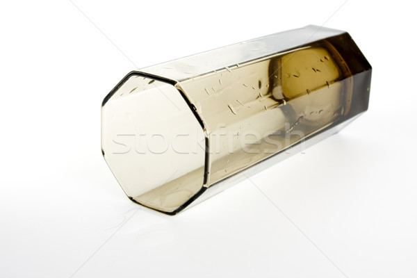 Vazio vidro marrom gotas vinho luz Foto stock © restyler