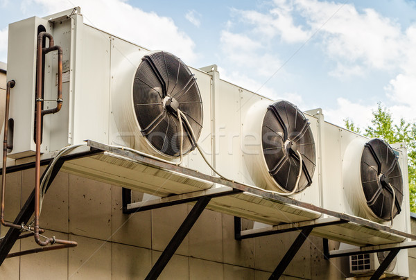 Stock photo: industrial air conditioners