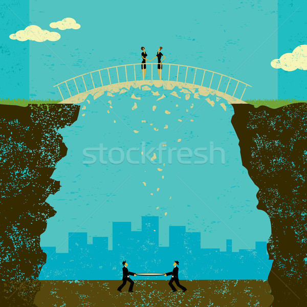 Shaky business agreement Stock photo © retrostar