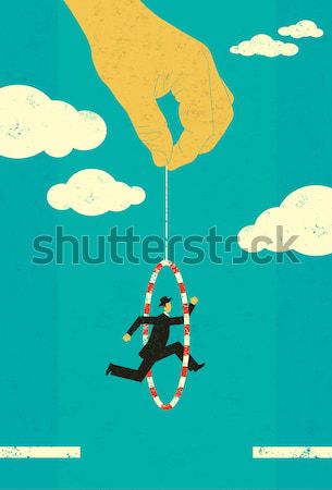 Dolari om de afaceri care zboară bani fluture net Imagine de stoc © retrostar