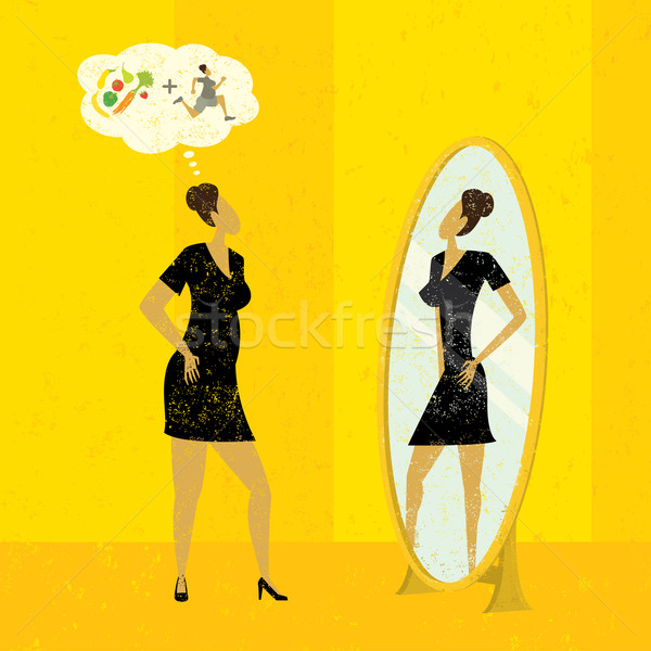 Imagining a slimmer figure Stock photo © retrostar
