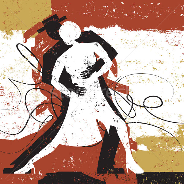 Tango amanti Coppia dancing abstract uomo Foto d'archivio © retrostar