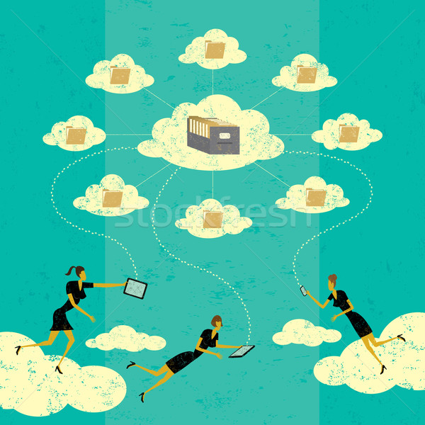 Cloud computing Stock photo © retrostar