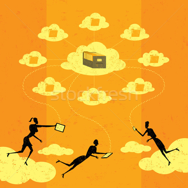 Cloud computing Stock photo © retrostar