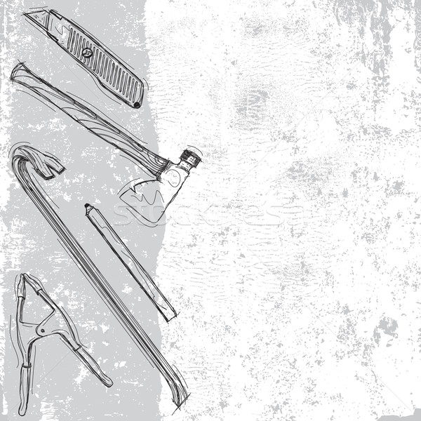 Construction tool background Stock photo © retrostar