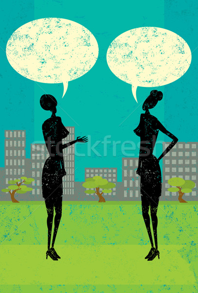 Women Talking Stock photo © retrostar