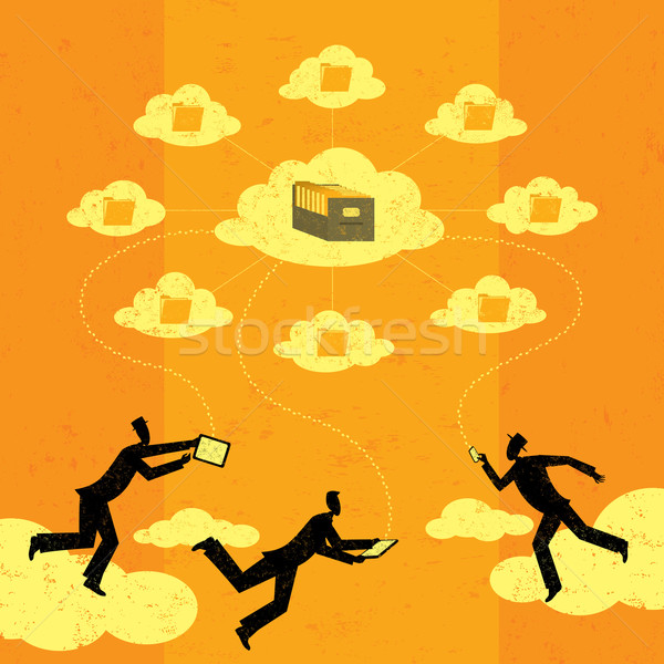 Cloud computing Stock photo © retrostar