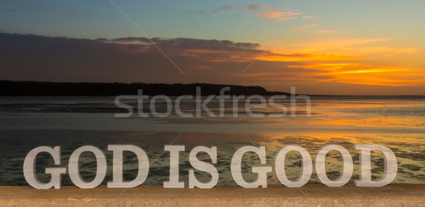 Iyilik Tanrı 3D sözler iyi Stok fotoğraf © rghenry