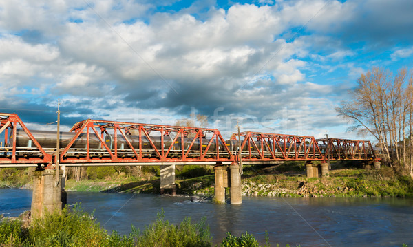 Tanker Train Bridge Stock photo © rghenry