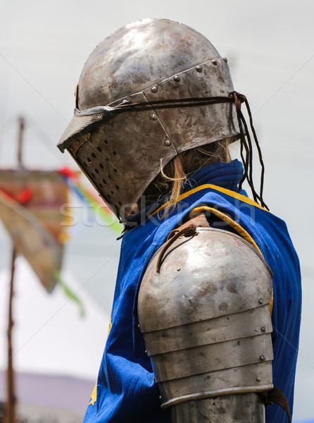 Rüstung mittelalterlichen Krieger Stahl Schutz Krieg Stock foto © rghenry