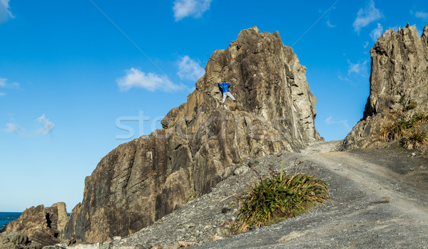 Kaya adam yukarı kapı rezerv güney Stok fotoğraf © rghenry
