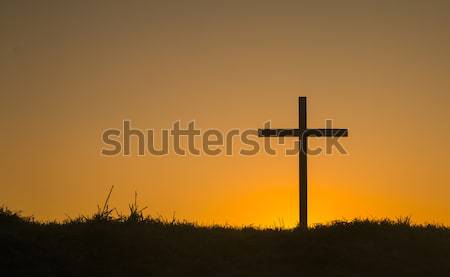 午前 男 祈っ 最初 光 日 ストックフォト © rghenry