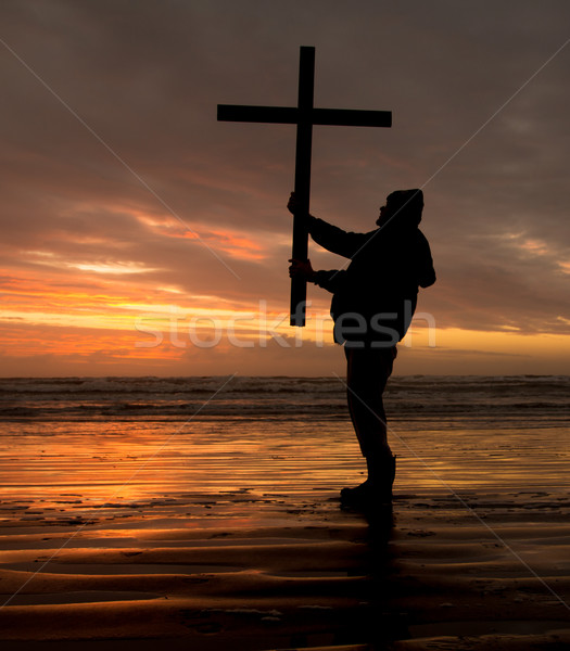 Tenere up cross uomo Foto d'archivio © rghenry