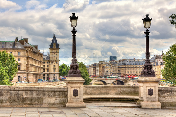 Paris cityscape. Pont Neuf. Stock photo © rglinsky77